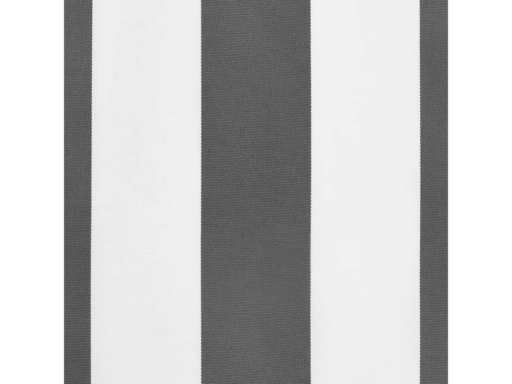 Vervangingsdoek voor luifelrok gestreept 3,5 m antraciet en wit