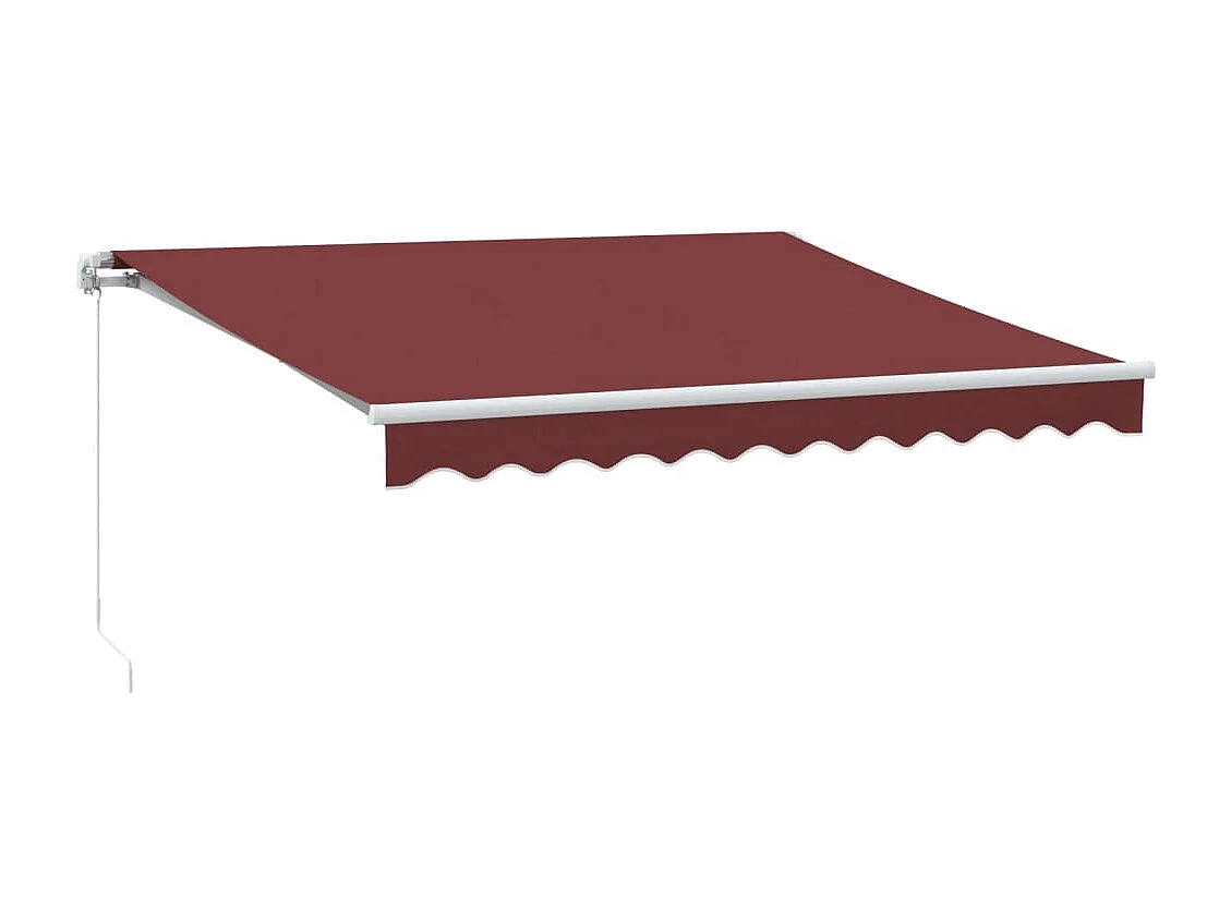 Luifel handmatig uittrekbaar 300x250 cm bordeauxrood