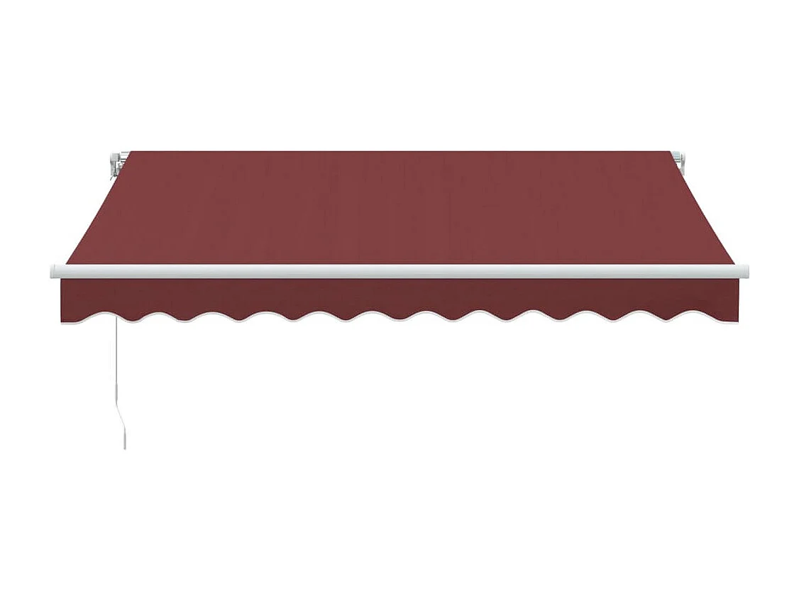 Luifel handmatig uittrekbaar 300x250 cm bordeauxrood