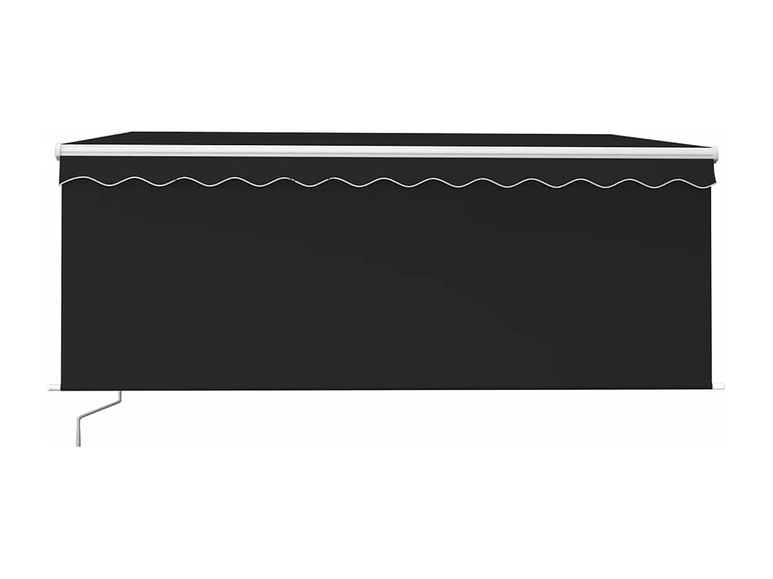 Tenda Sole Retrattile Manuale con Parasole 3,5x2,5 m Antracite