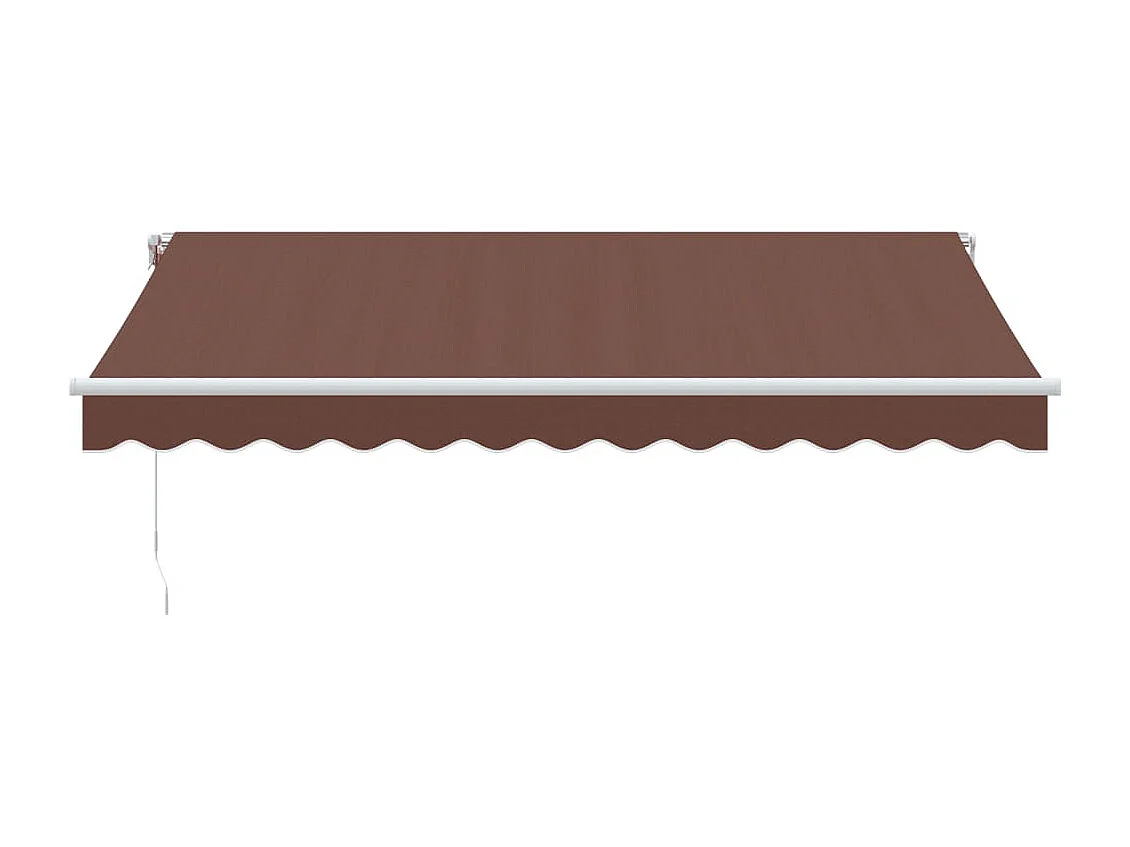 Tenda Sole Retrattile Manuale 350x250 cm Marrone