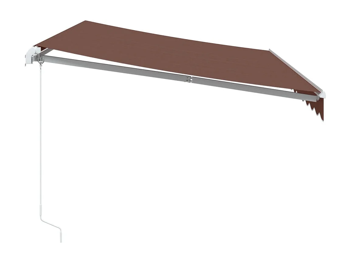 Tenda Sole Retrattile Manuale 350x250 cm Marrone