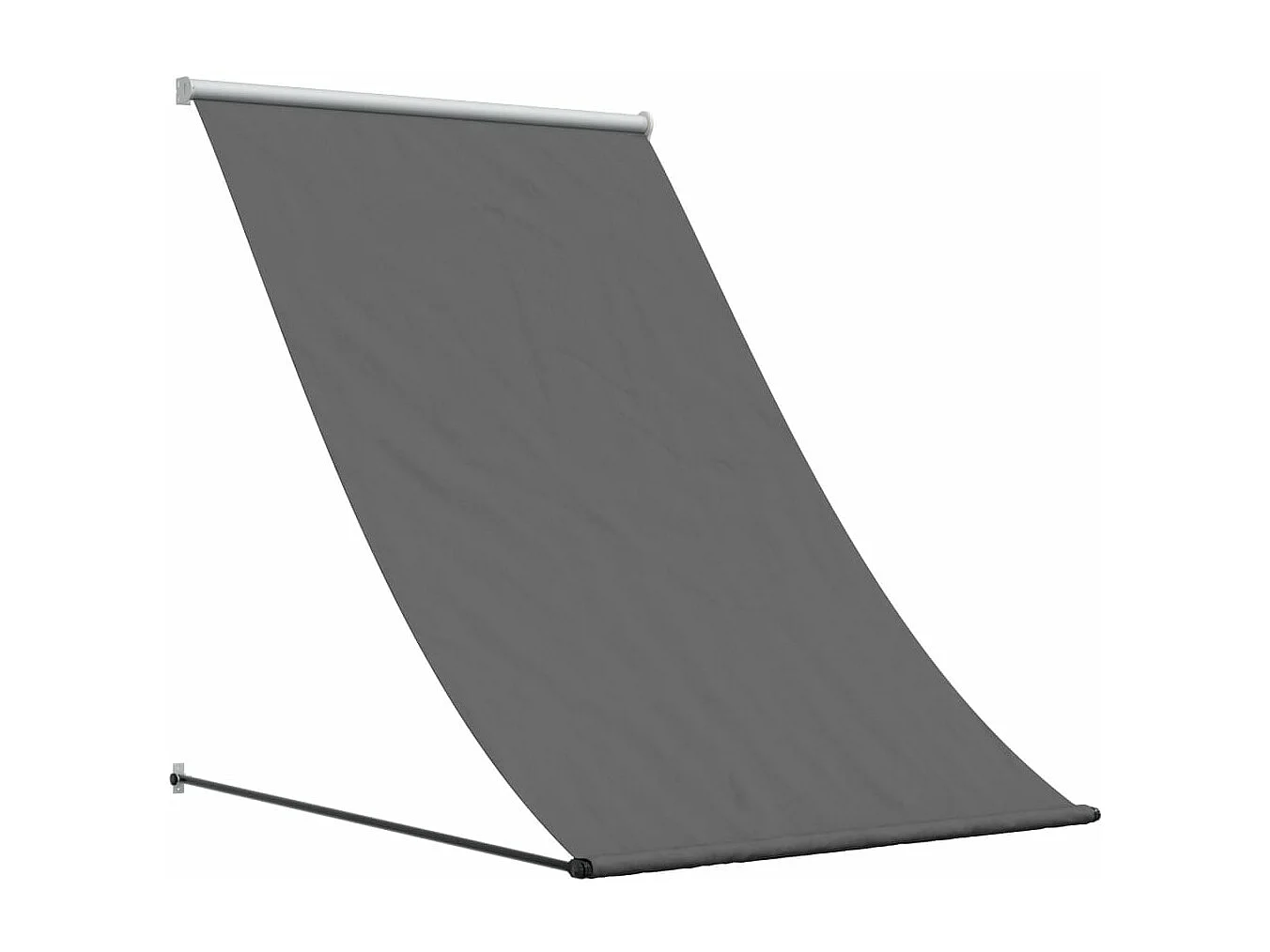 Toldo retrátil 150x150 cm tecido e aço antracite