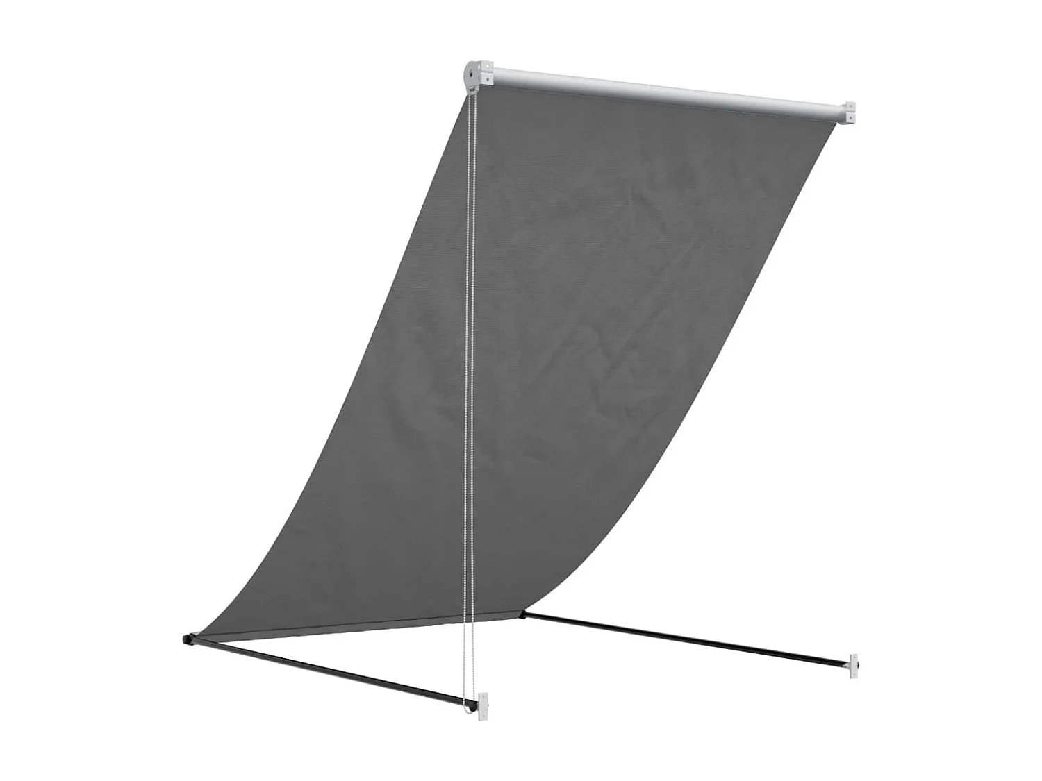 Toldo retrátil 150x150 cm tecido e aço antracite