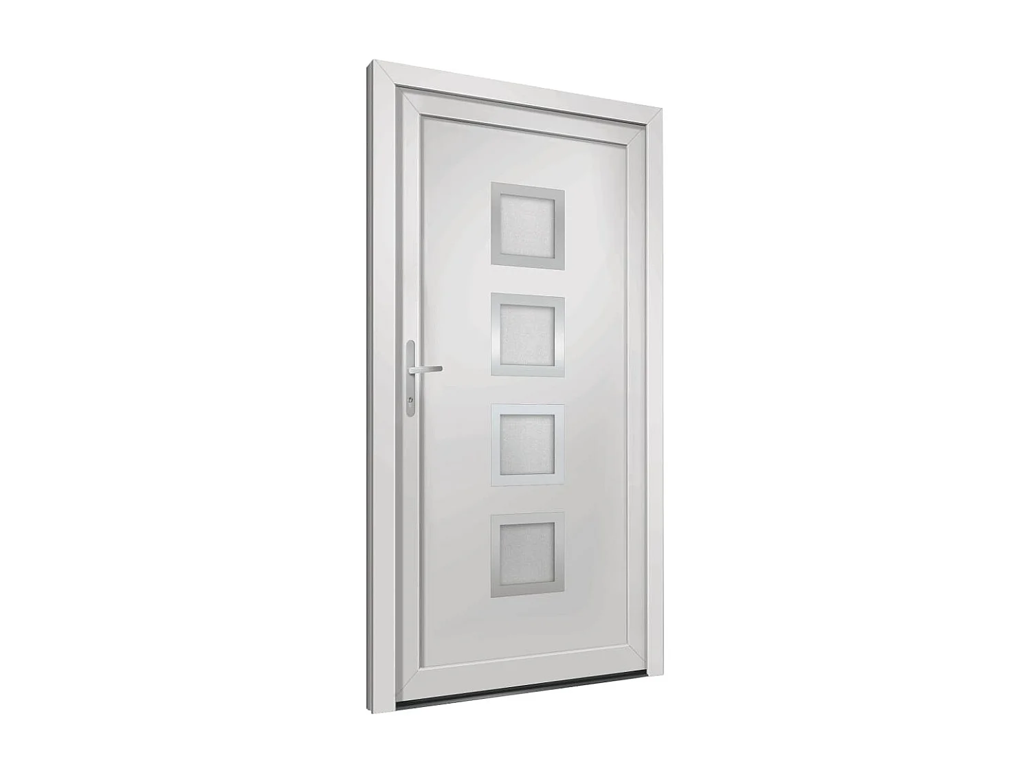 Toegangsdeur Wit 108x200 cm PVC