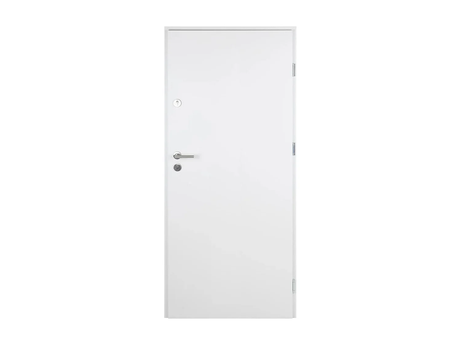 Puerta de entrada blanca aluminio 100x200 cm.