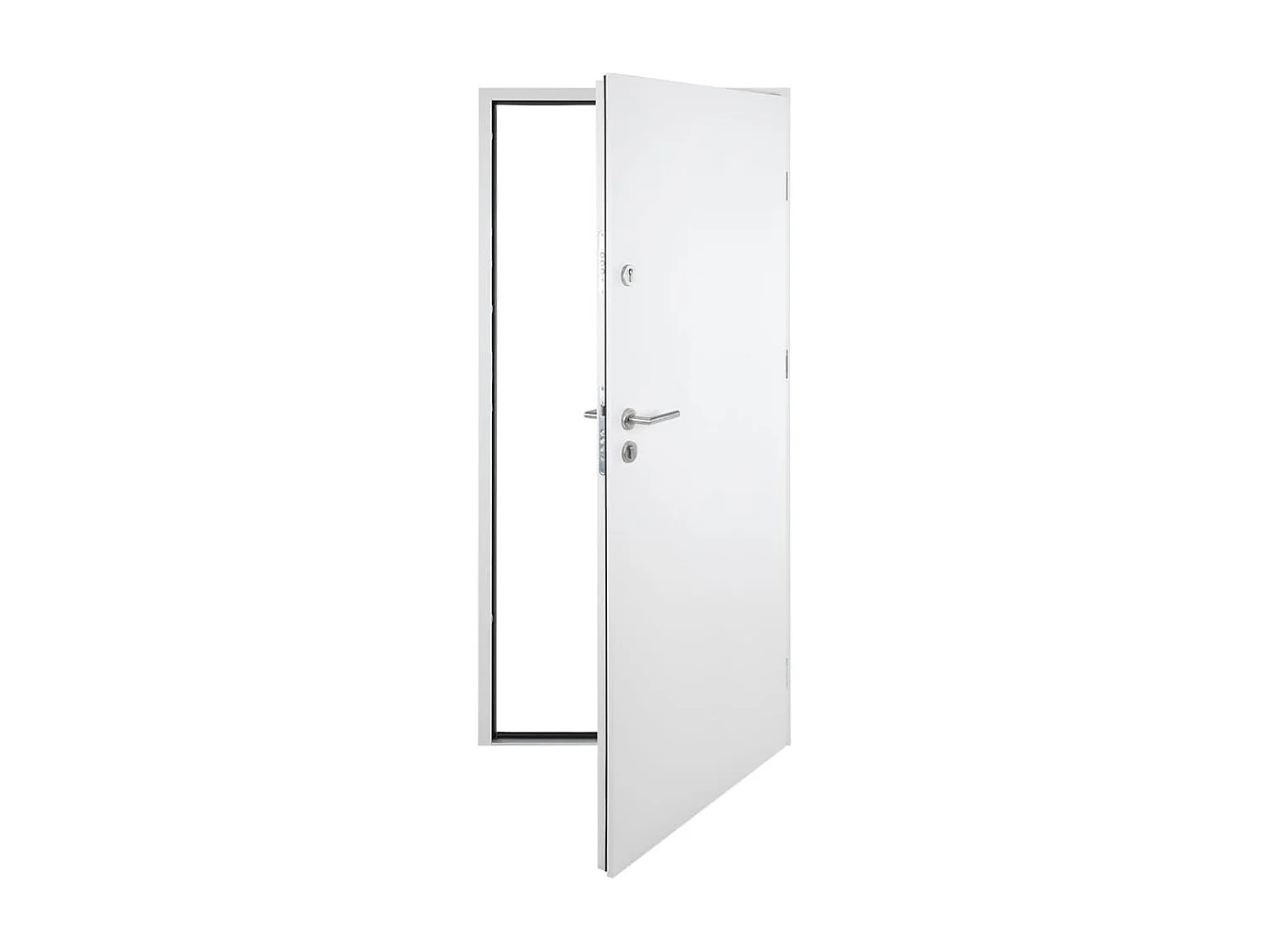 Puerta de entrada blanca aluminio 100x200 cm.