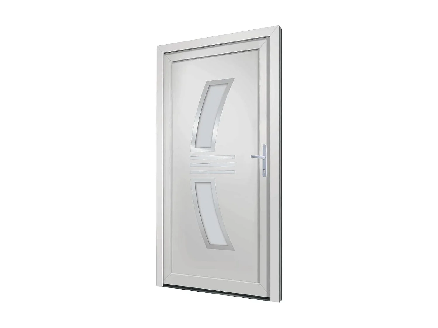 Porta d'ingresso in PVC Bianco 88x200 cm