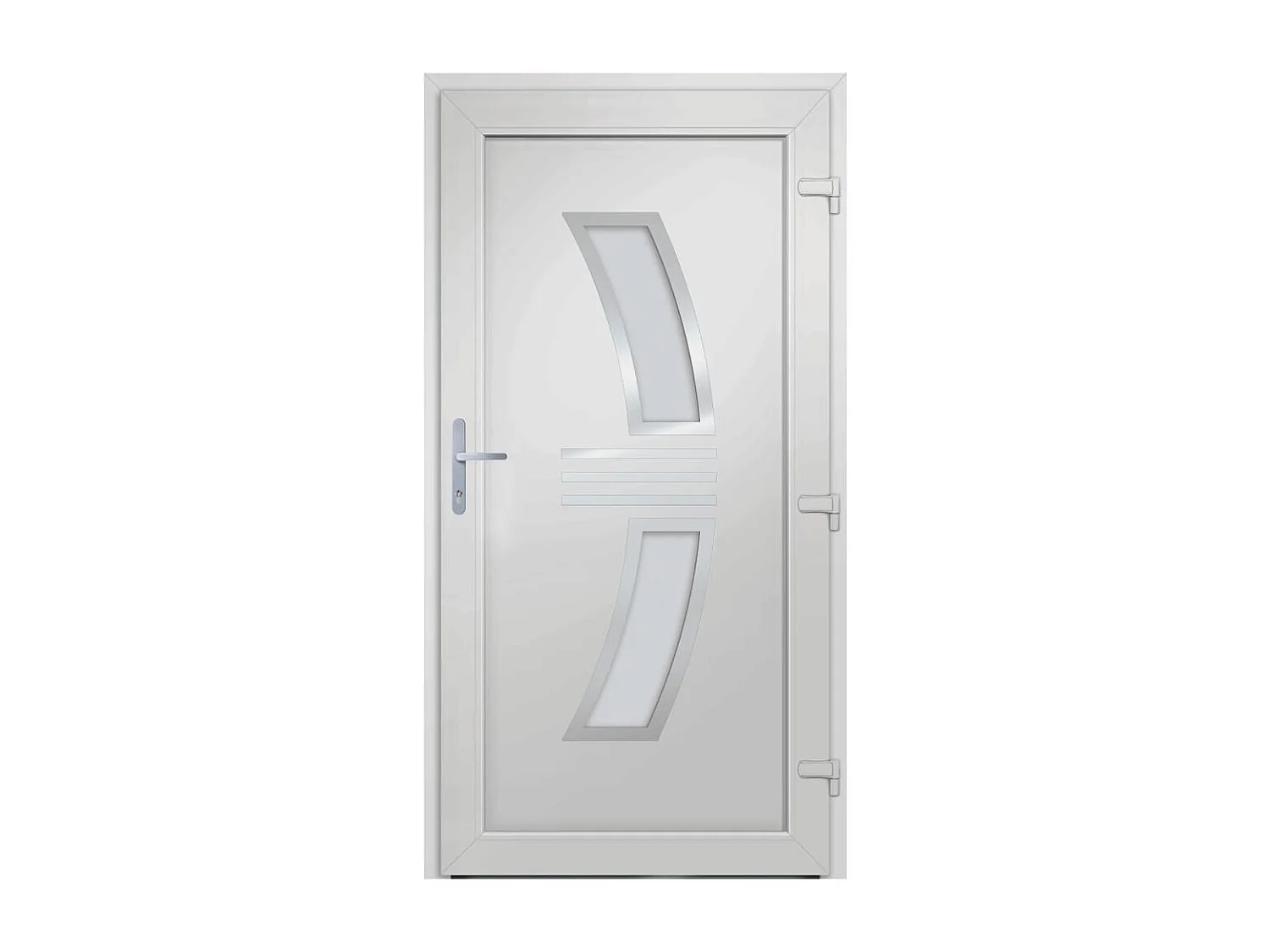 Porta d'ingresso in PVC Bianco 88x200 cm