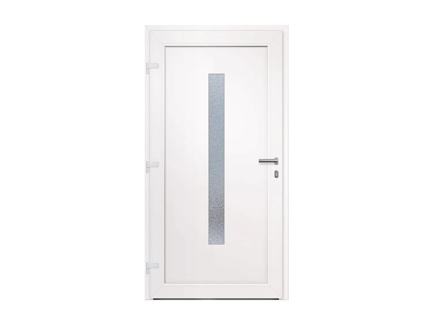 Porte d'entrée anthracite 108x208 cm PVC