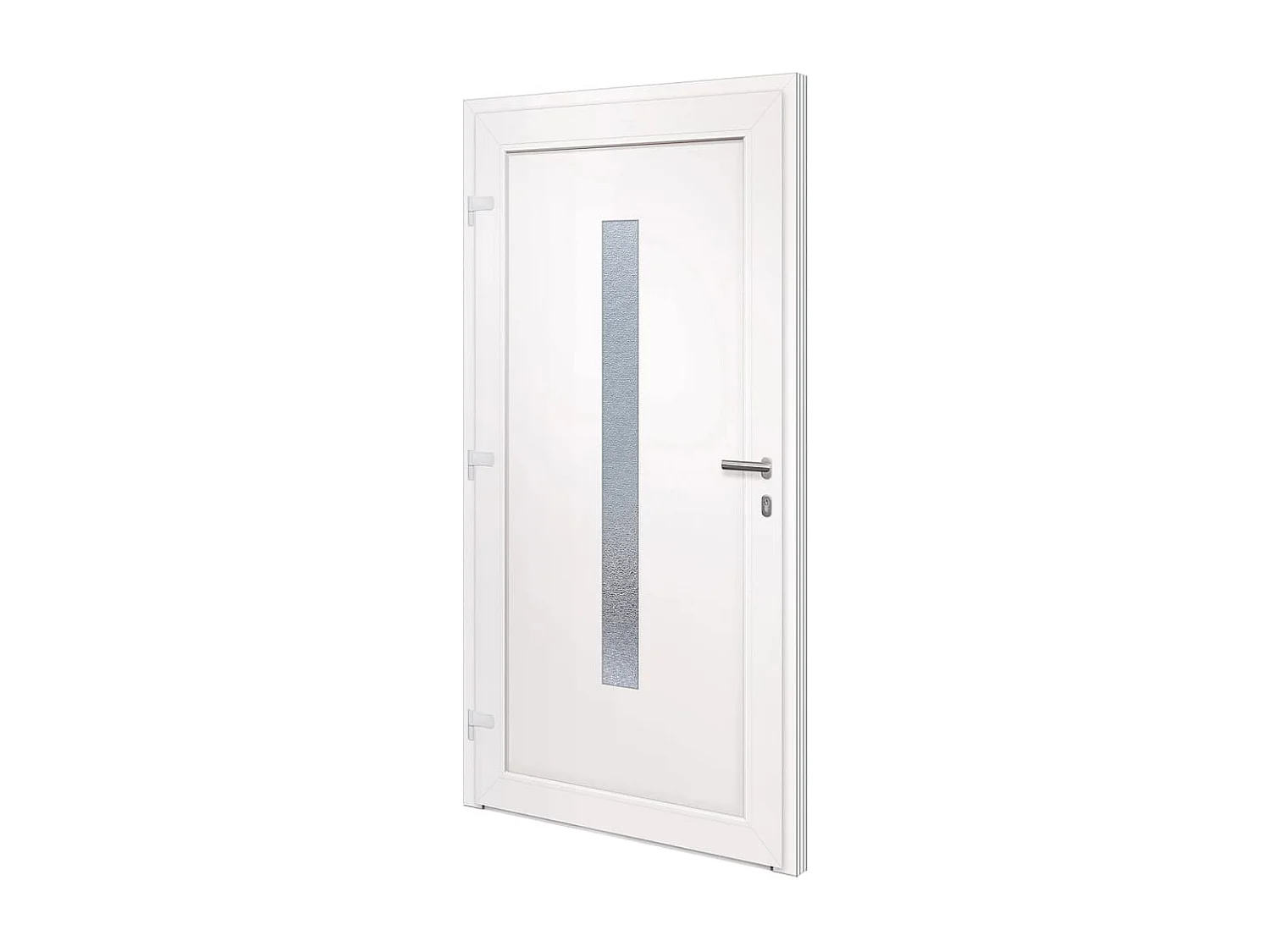 Porte d'entrée anthracite 108x208 cm PVC