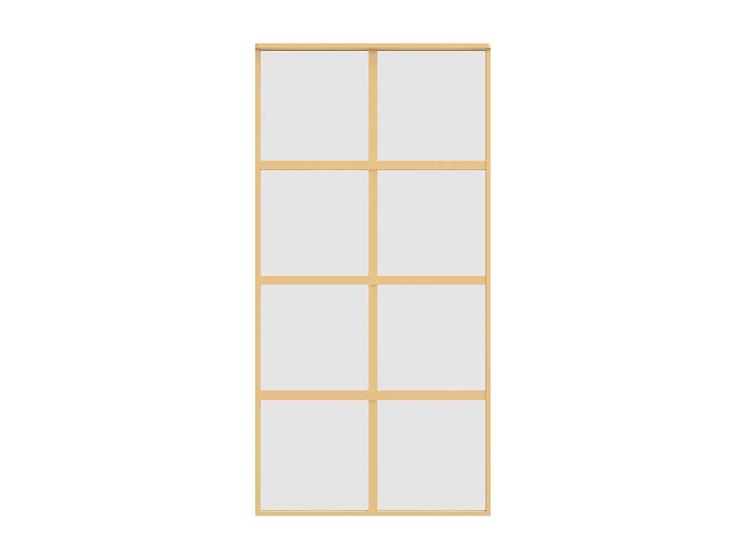 Puerta corredera dorada 102,5x205 cm cristal ESG esmerilado aluminio