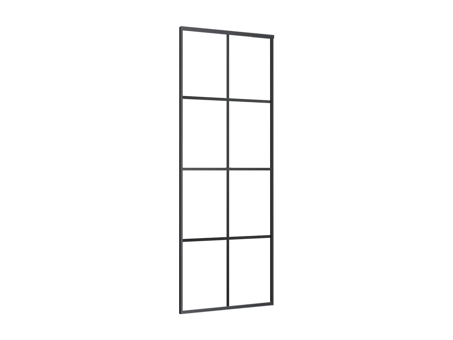 Schiebetür mit Beschlagsatz 76x205 cm ESG-Glas