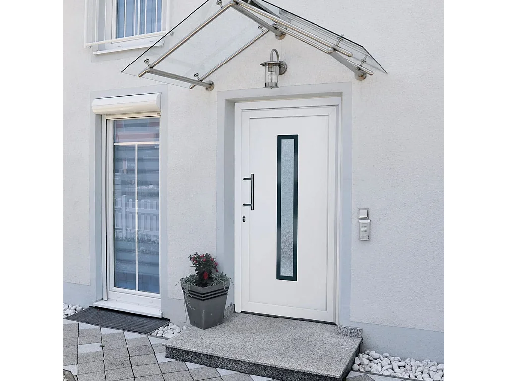 Toegangsdeur Wit 98x200 cm PVC