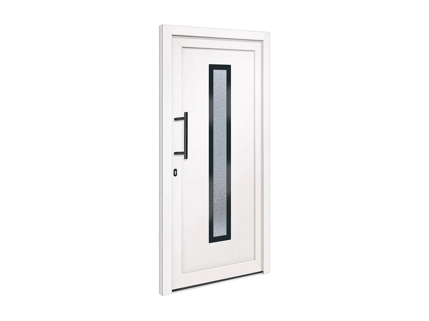 Porta de entrada branca 98x200 cm PVC