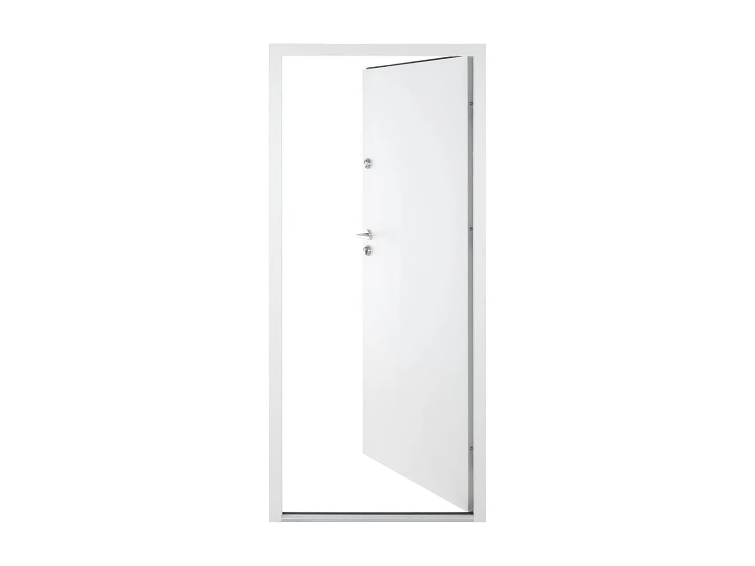 Puerta de entrada blanca 110x207,5 cm aluminio