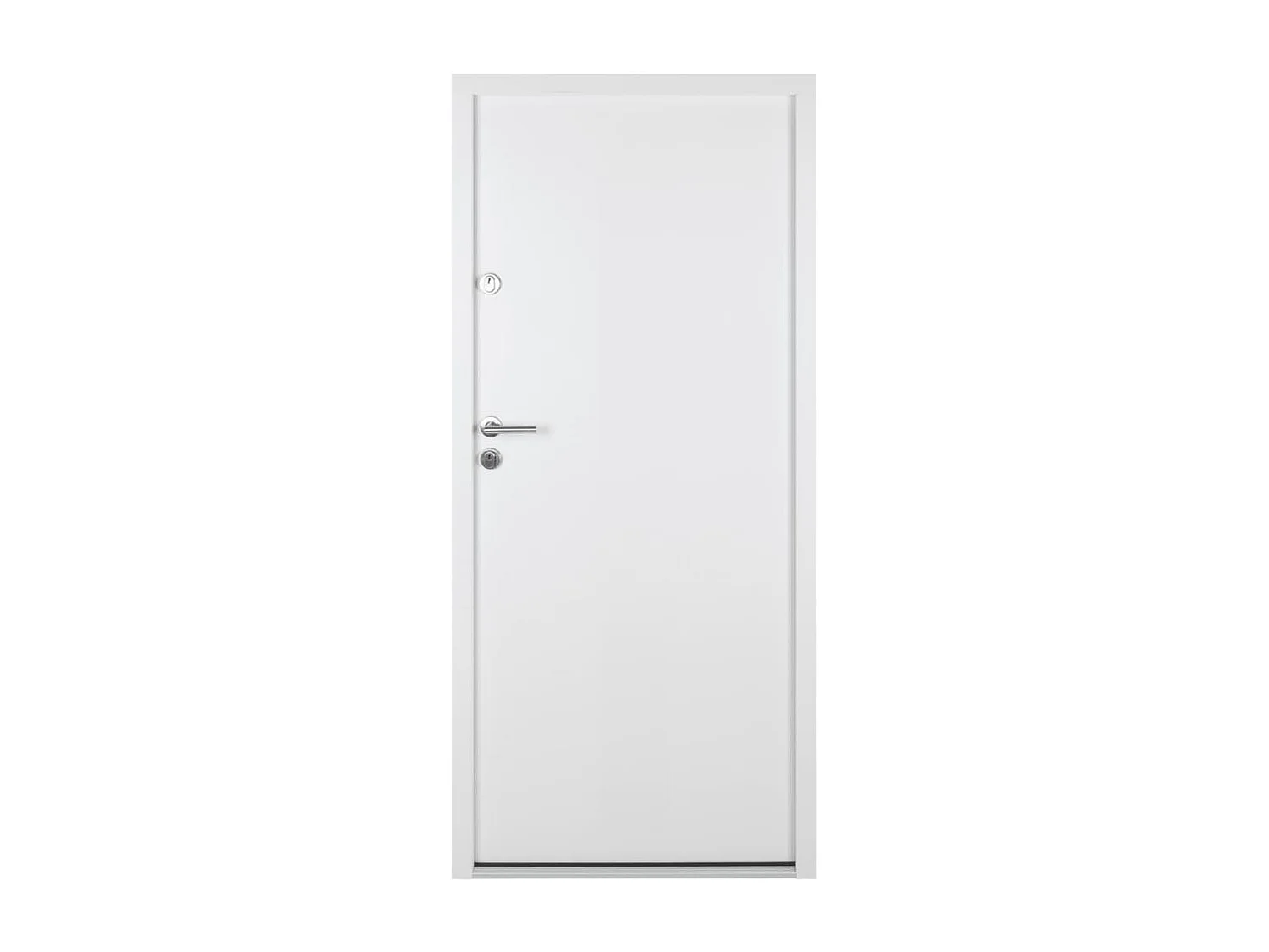 Puerta de entrada blanca 110x207,5 cm aluminio