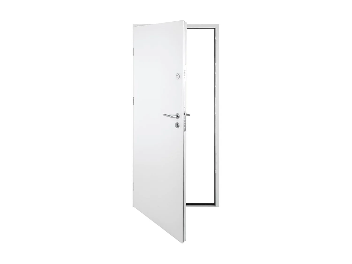 Puerta de entrada blanca 110x207,5 cm aluminio