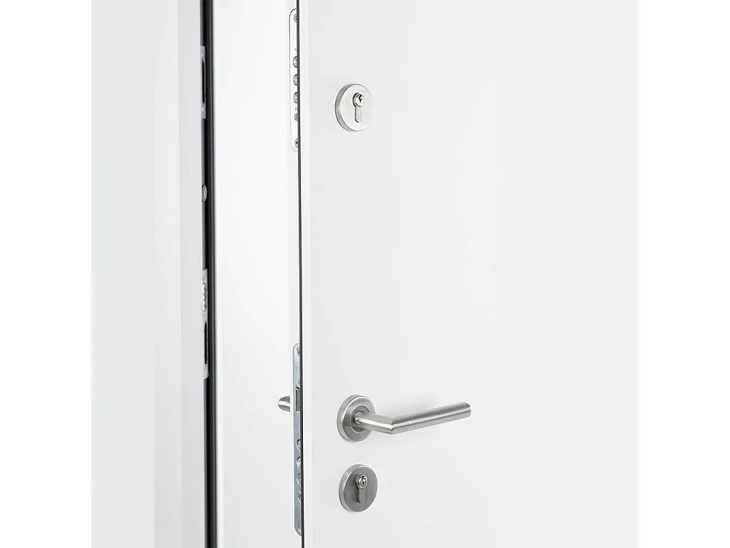 Puerta de entrada blanca 110x207,5 cm aluminio