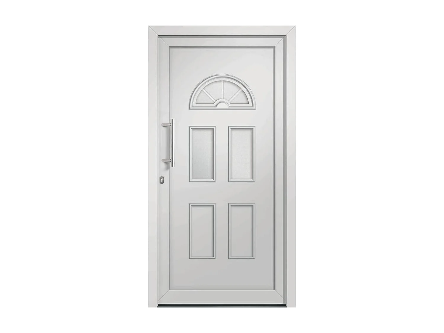 Porte d'entrée Blanc 98x198 cm