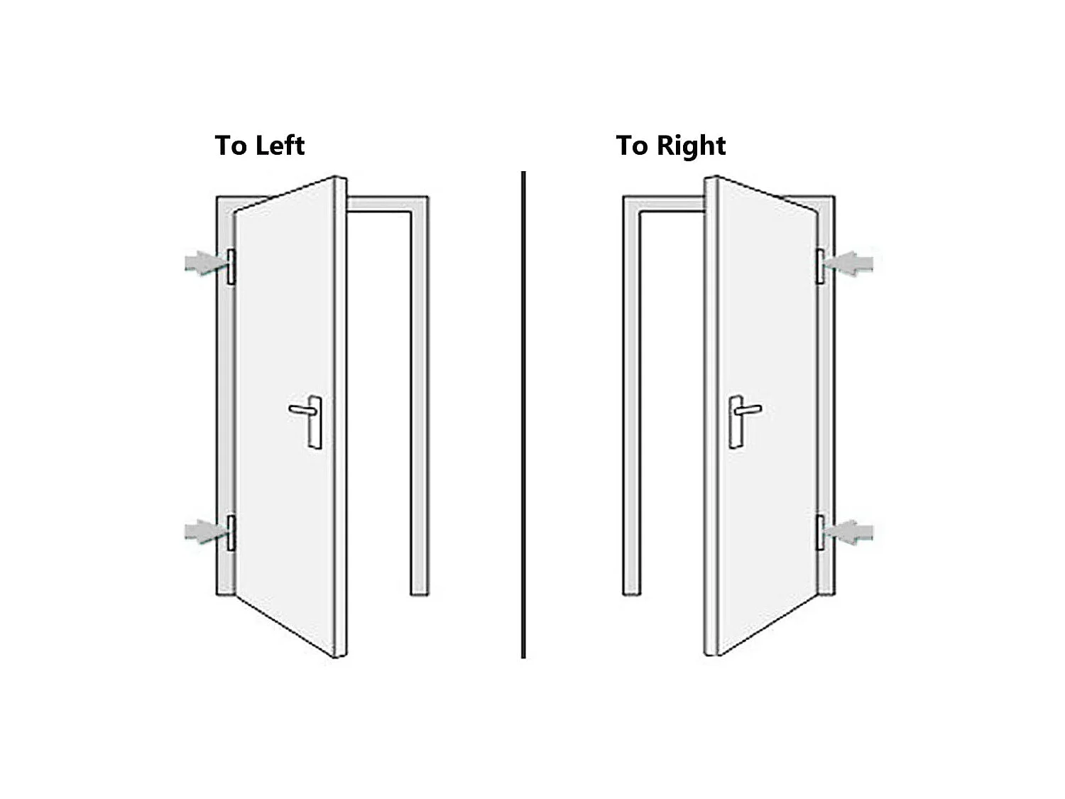 Porte d'entrée anthracite 98x208 cm PVC