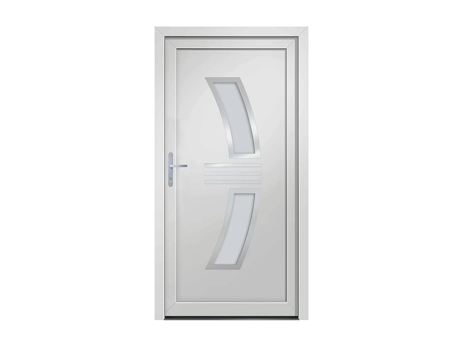 Porta d'ingresso PVC Bianco 108x208 cm