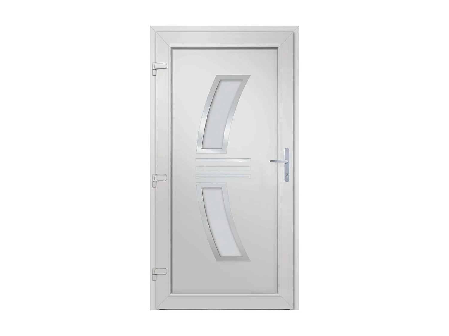 Porta d'ingresso PVC Bianco 108x208 cm