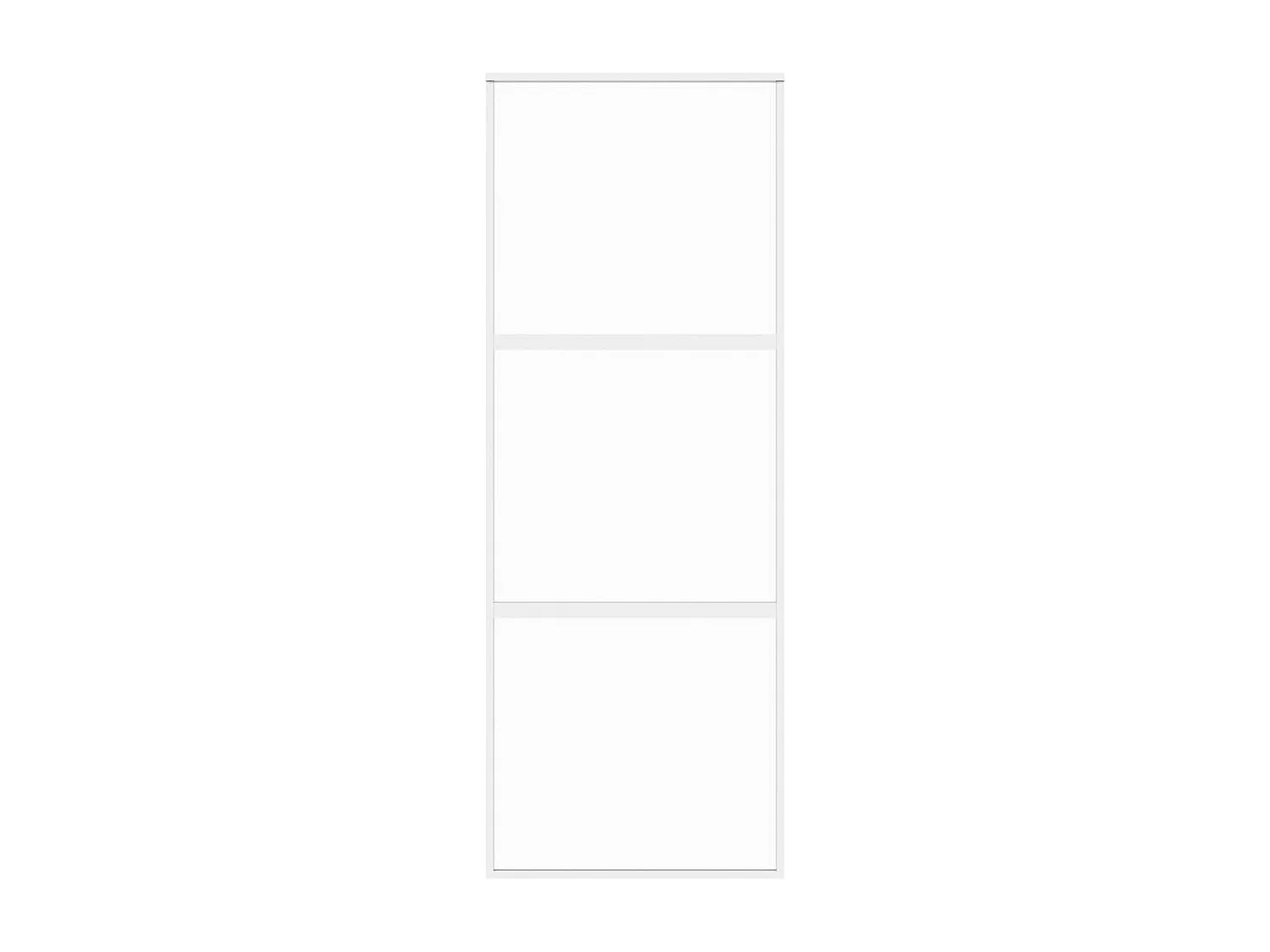 Puerta corredera blanca 76x205 cm cristal templado aluminio