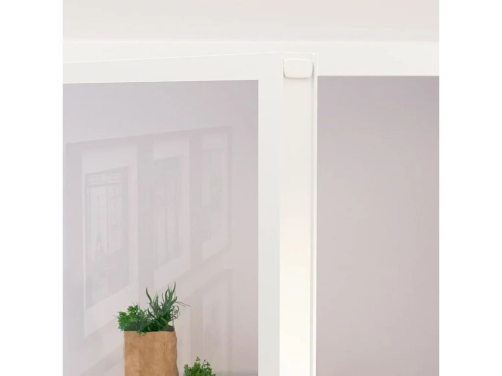 Innentür Weiß 102x201,5 cm Gehärtetes dünnes Aluminiumglas