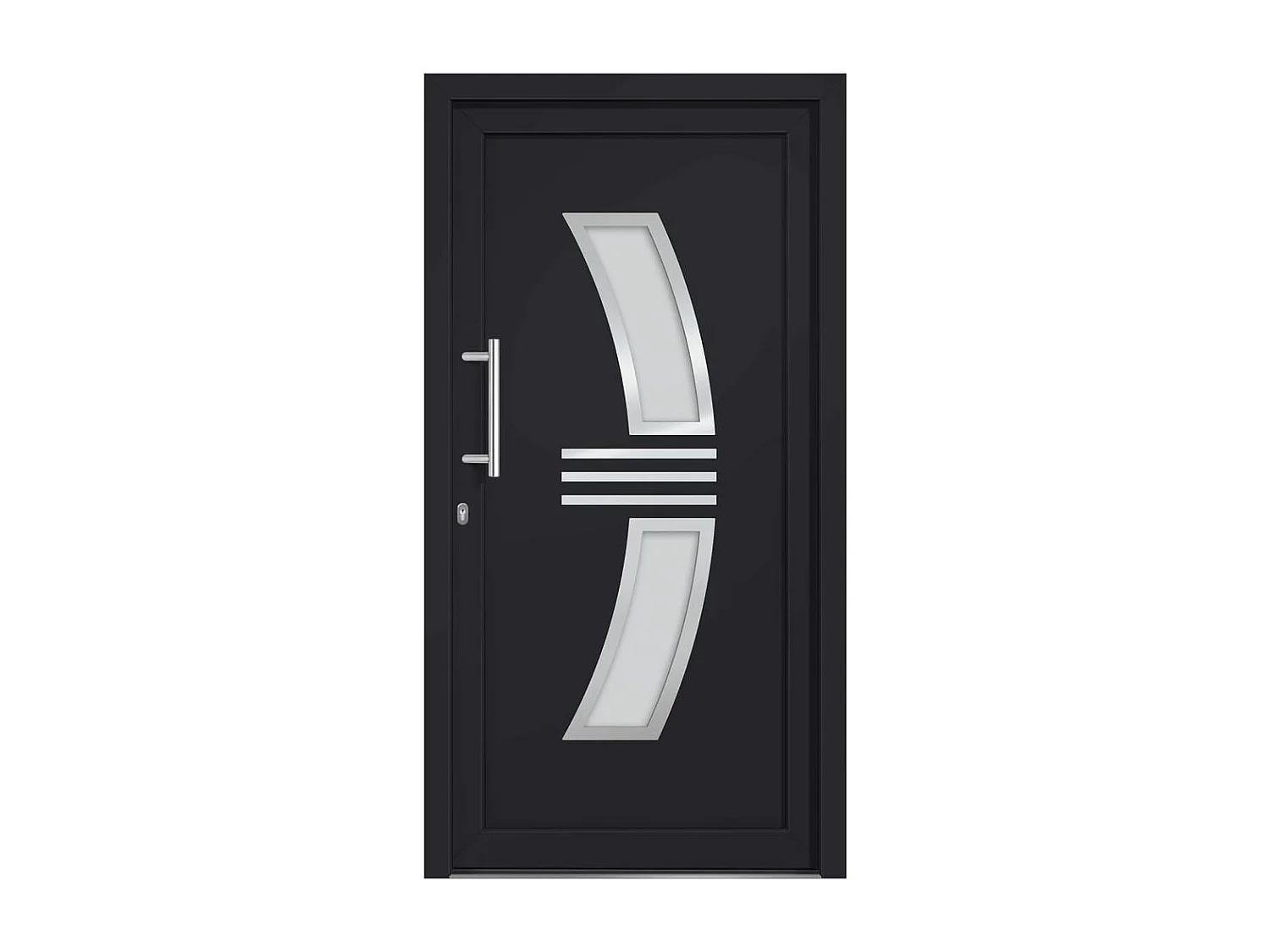 Porta d'ingresso antracite 108x200 cm