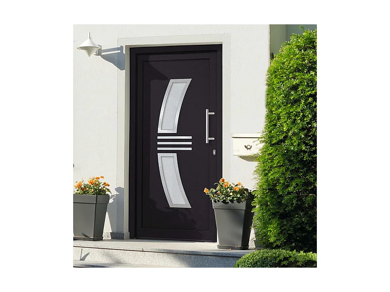 Porta d'ingresso antracite 108x200 cm