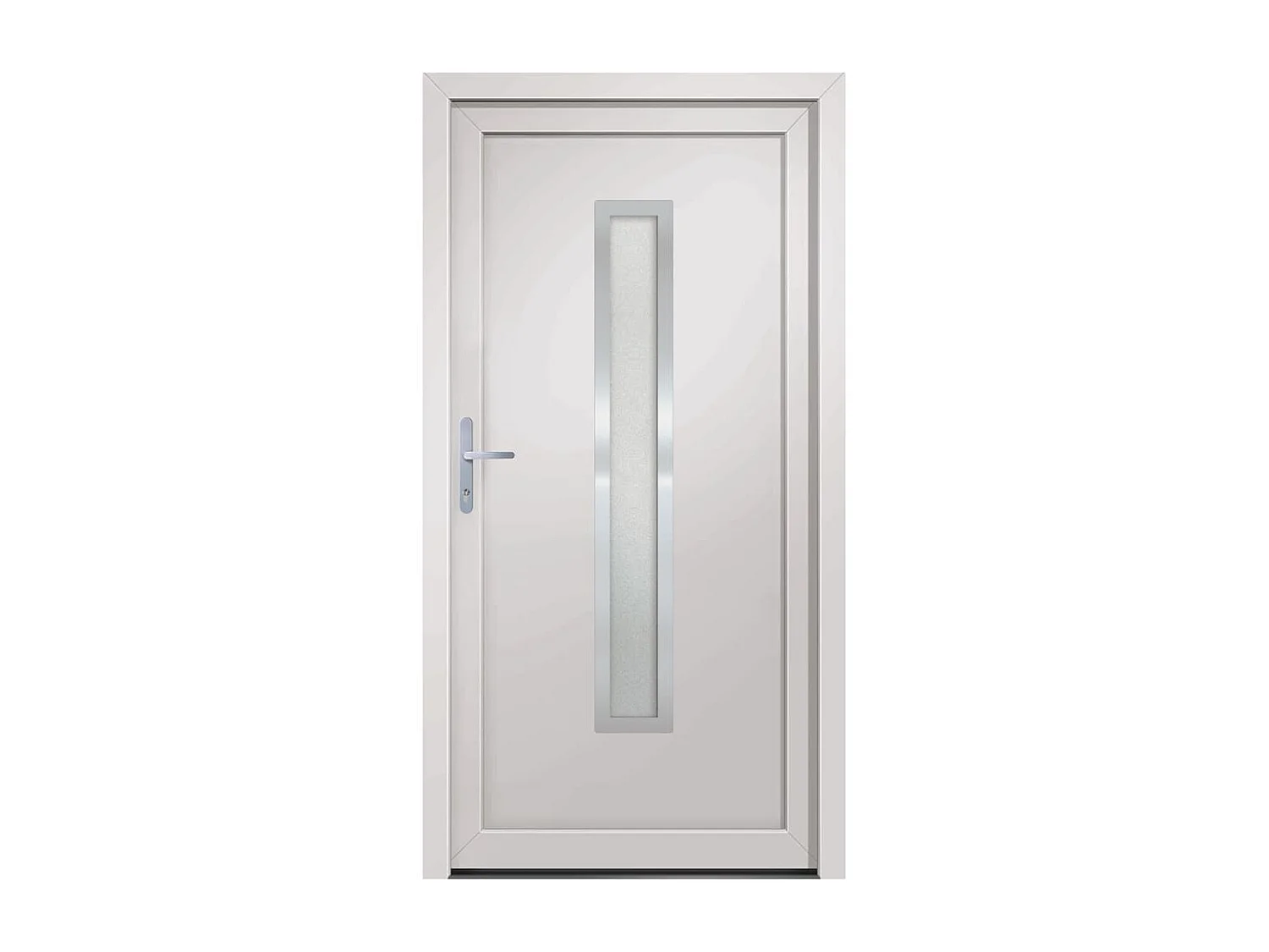 Porta d'ingresso in PVC Bianco 98x200 cm