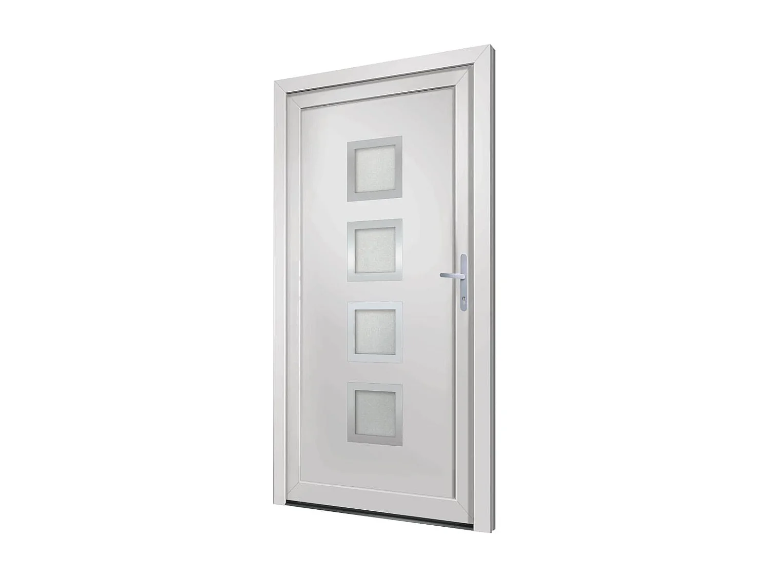 Porta de entrada branca 88x200 cm PVC