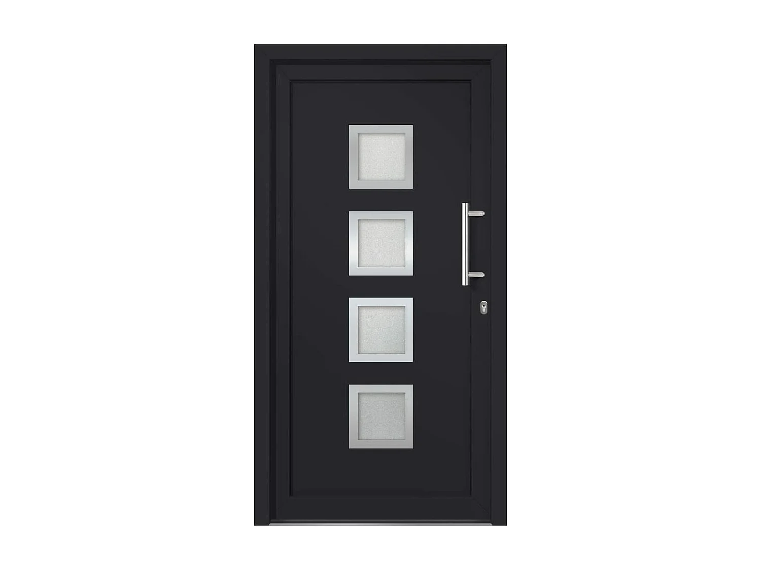 Porta d'ingresso Antracite 98x190 cm