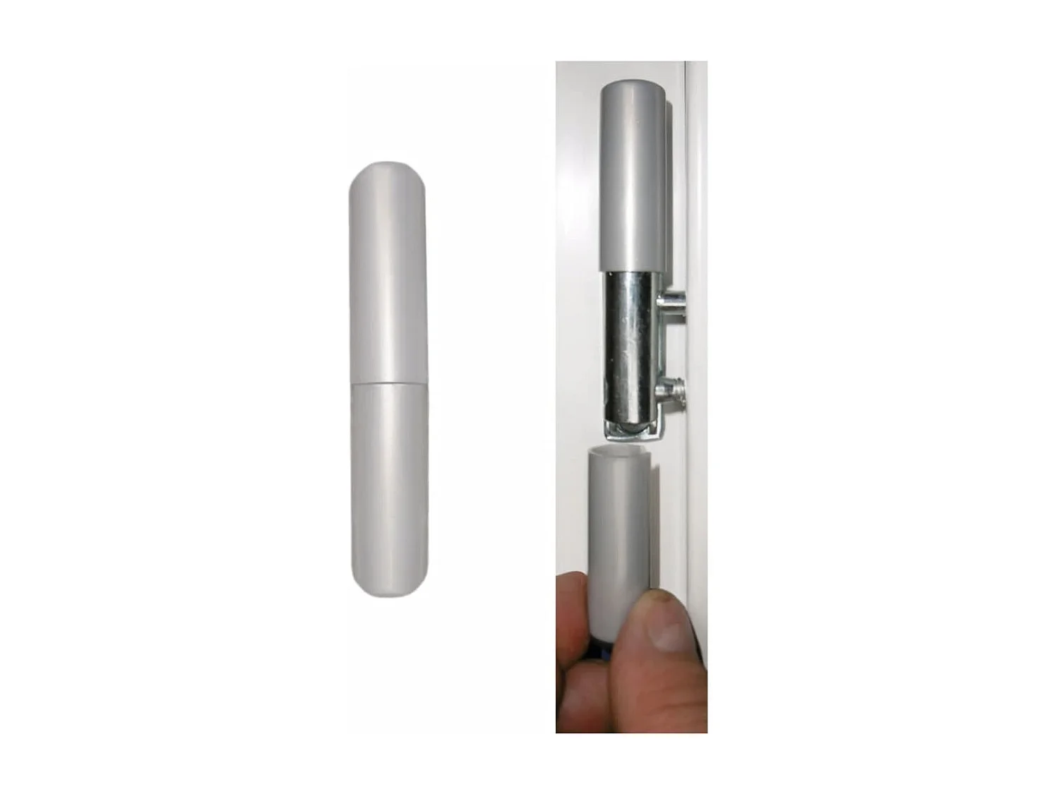 Porte d'entrée Blanc 98x208 cm PVC