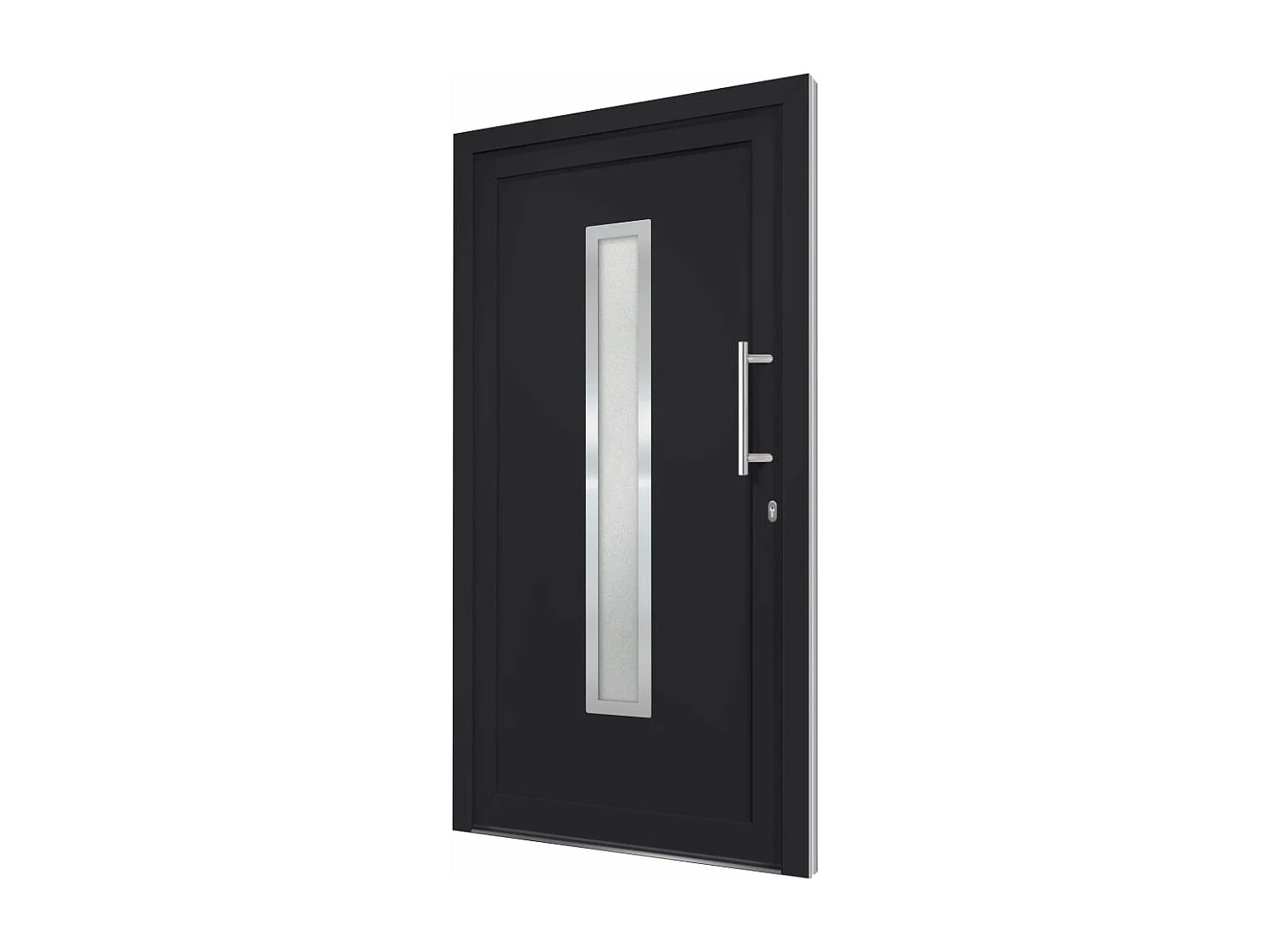 Porte d'entrée Anthracite 98x208 cm