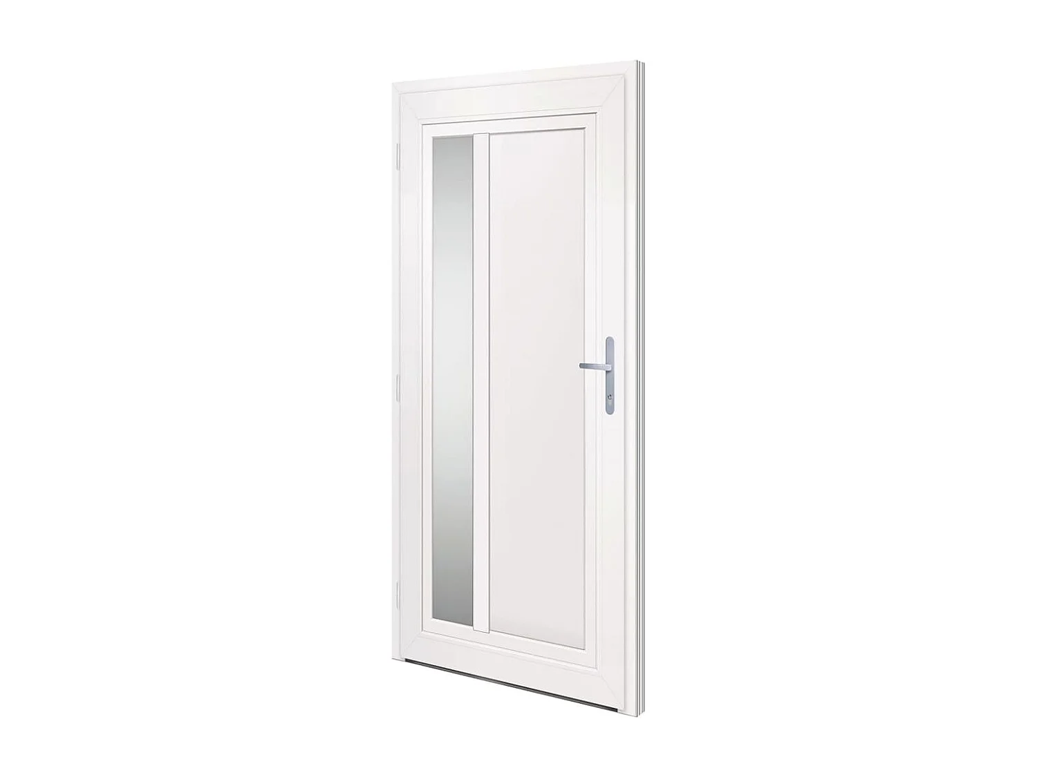 Porta d'ingresso antracite 98x200 cm PVC