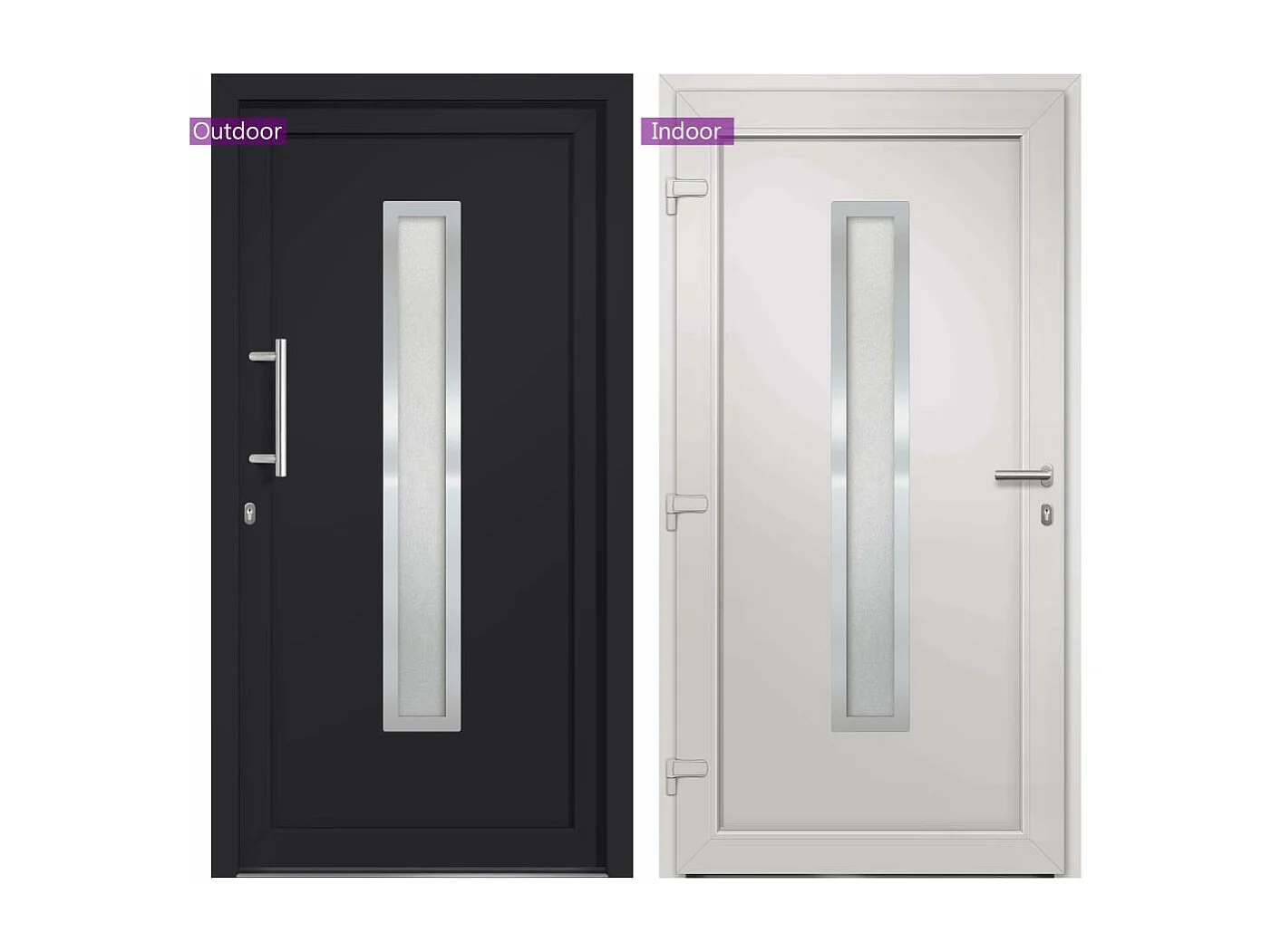 Porta d'ingresso Antracite 88x200 cm