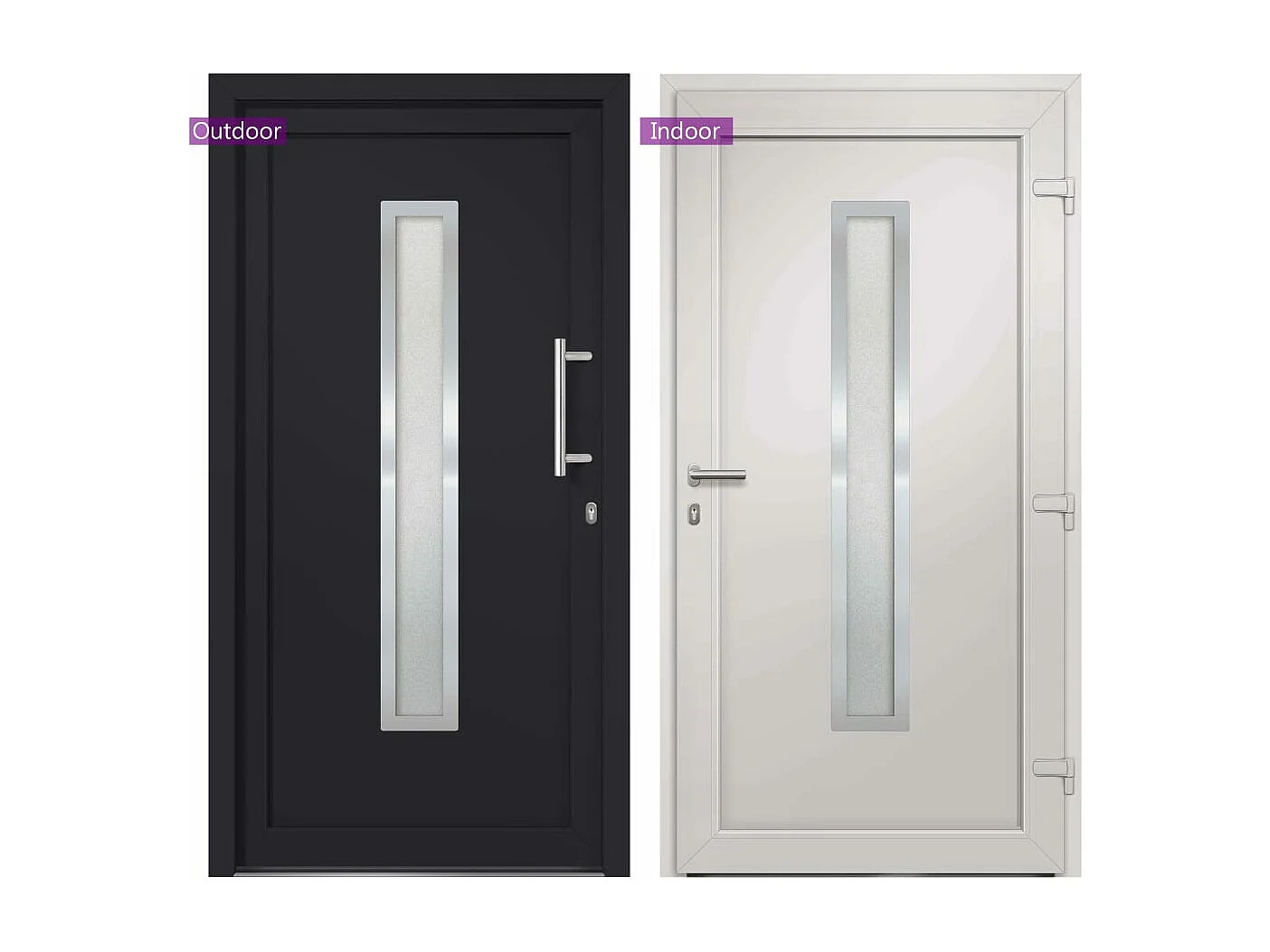 Porta d'ingresso antracite 108x200 cm