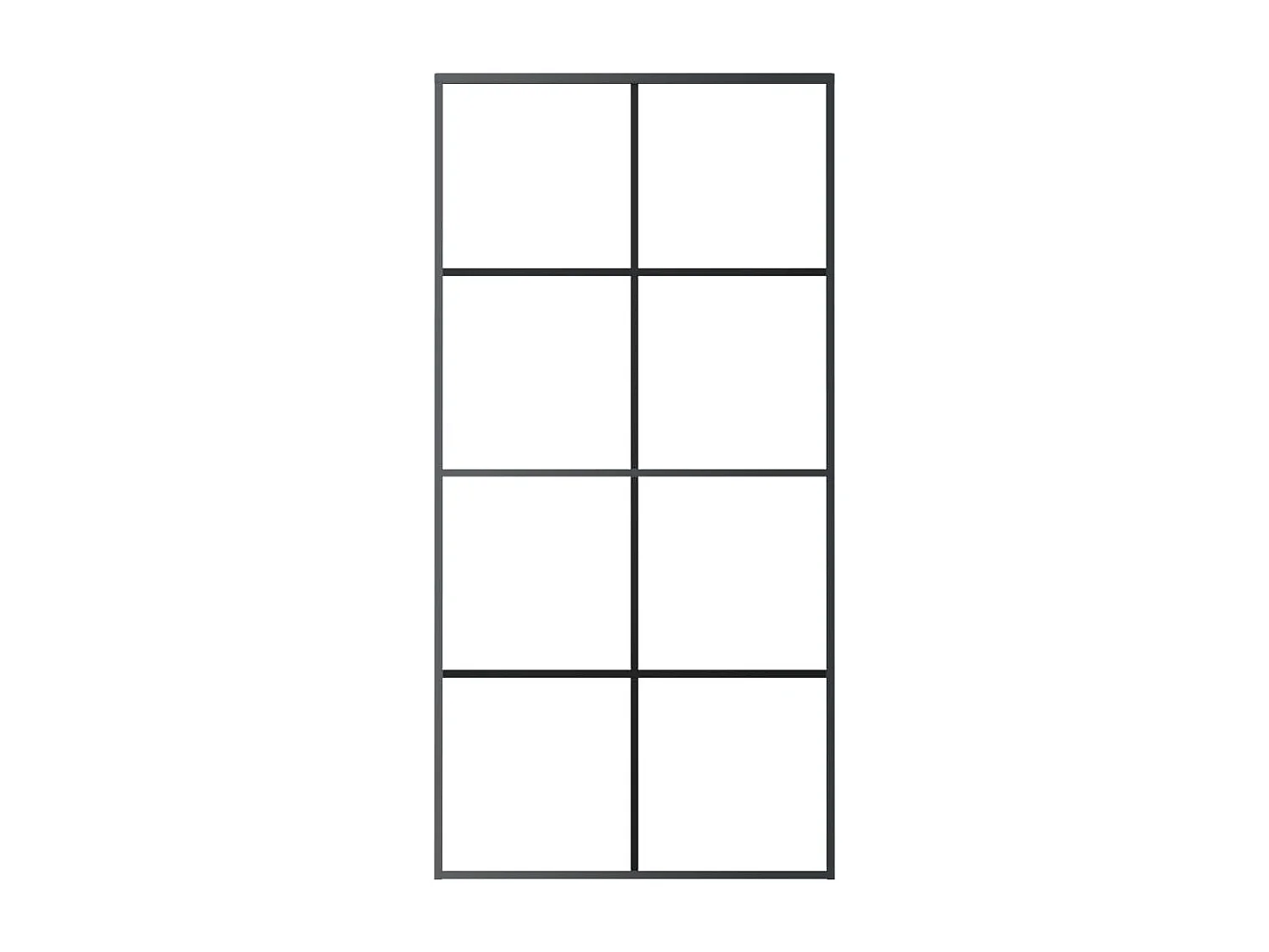Porte coulissante et kit de quincaillerie 102,5x205cm Verre ESG