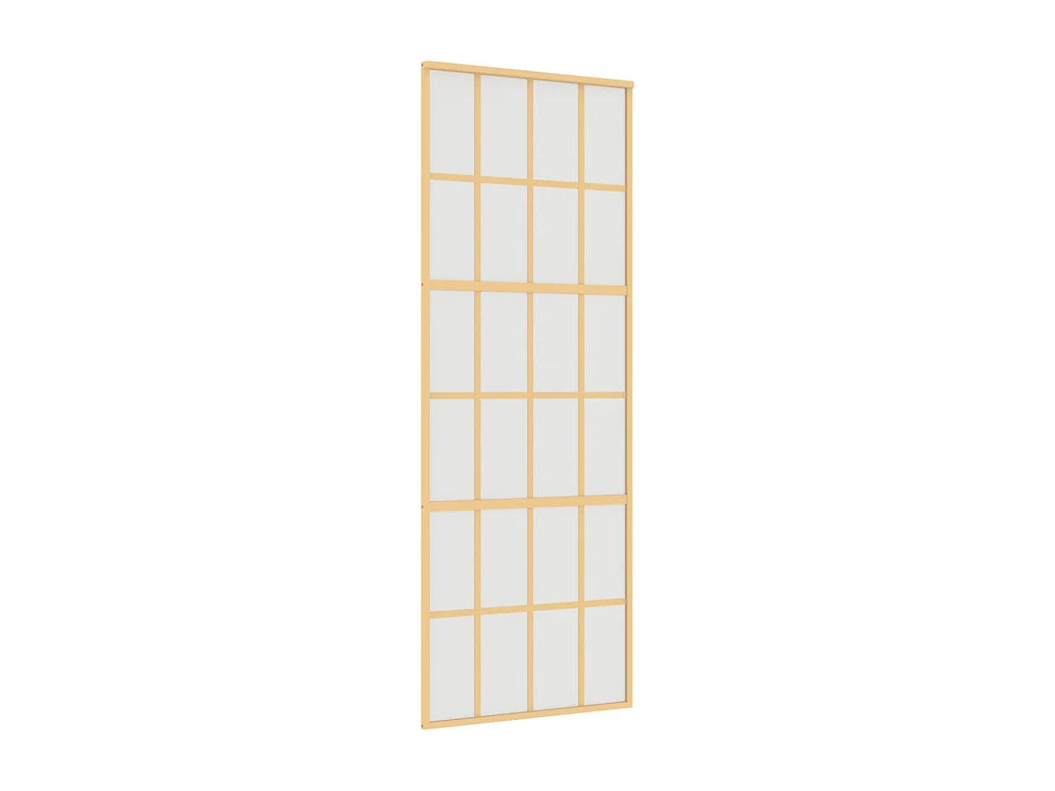 Puerta corredera dorada 76x205 cm cristal ESG esmerilado y aluminio