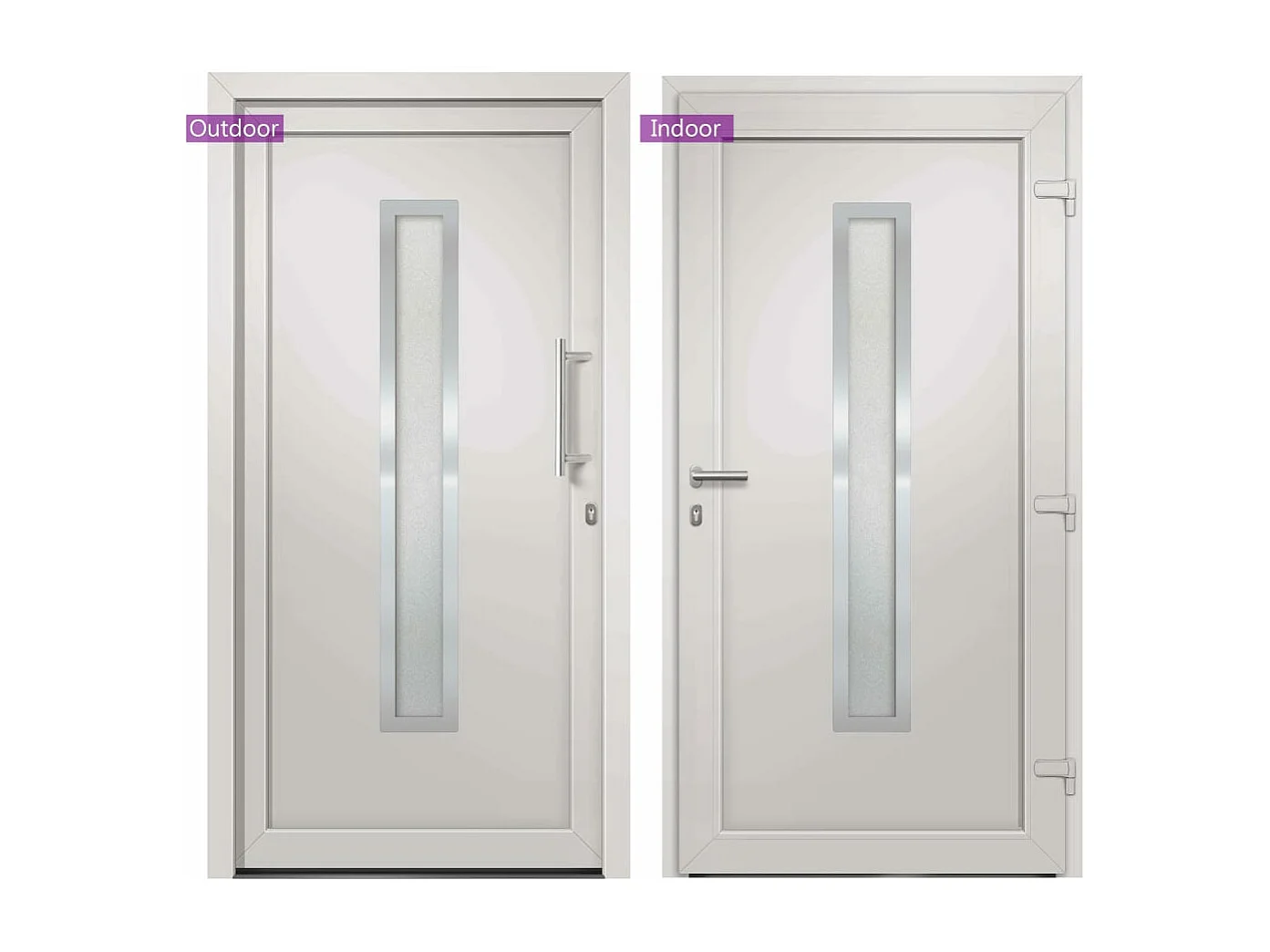 Toegangsdeur Wit 98x200 cm