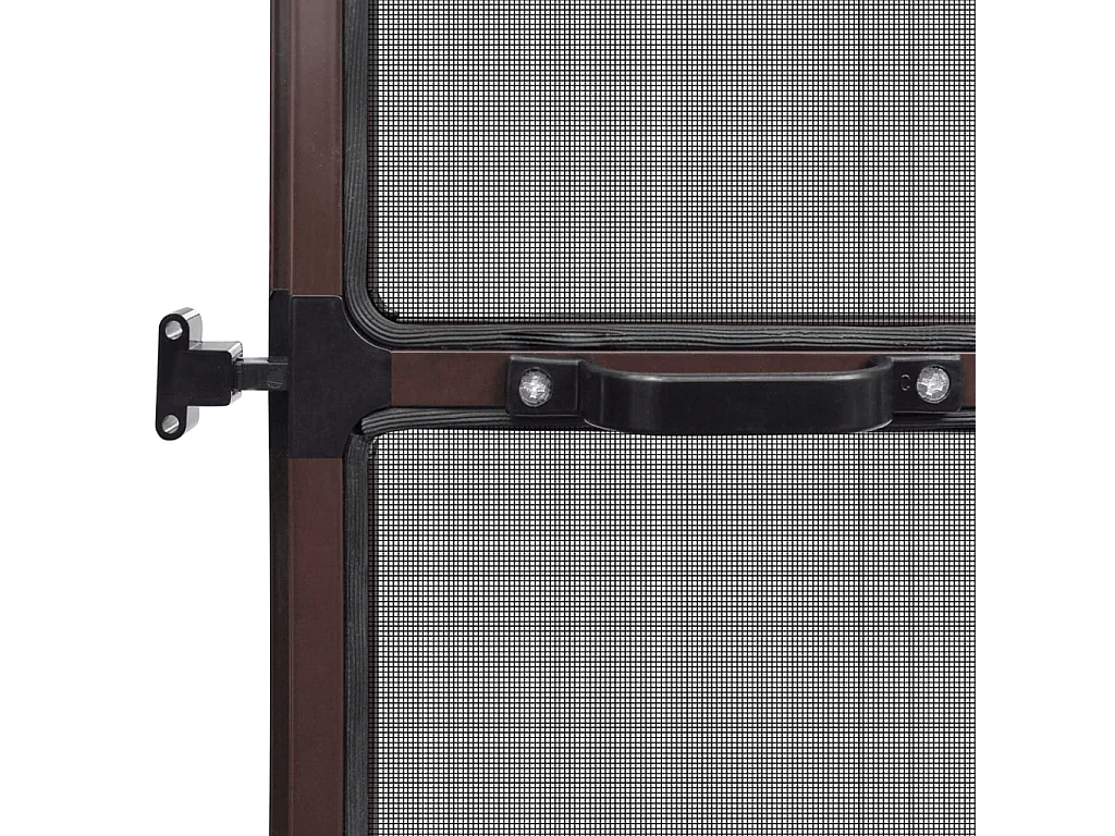 Zanzariera a battente per porte Marrone 100x215 cm