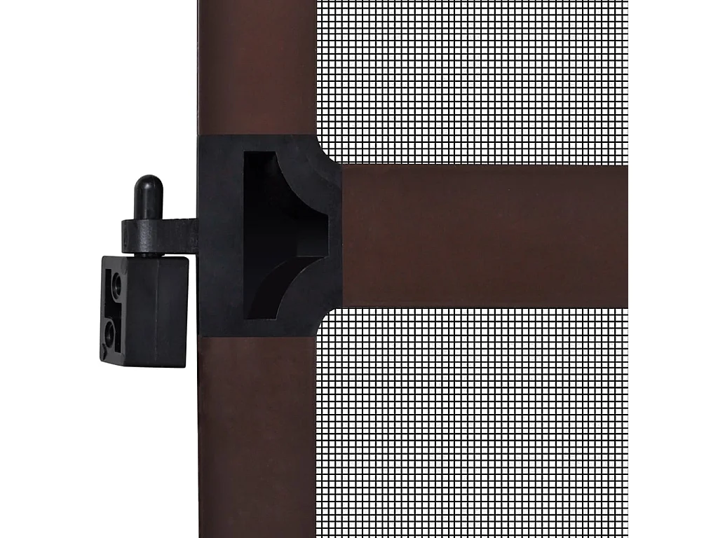Zanzariera a battente per porte Marrone 100x215 cm