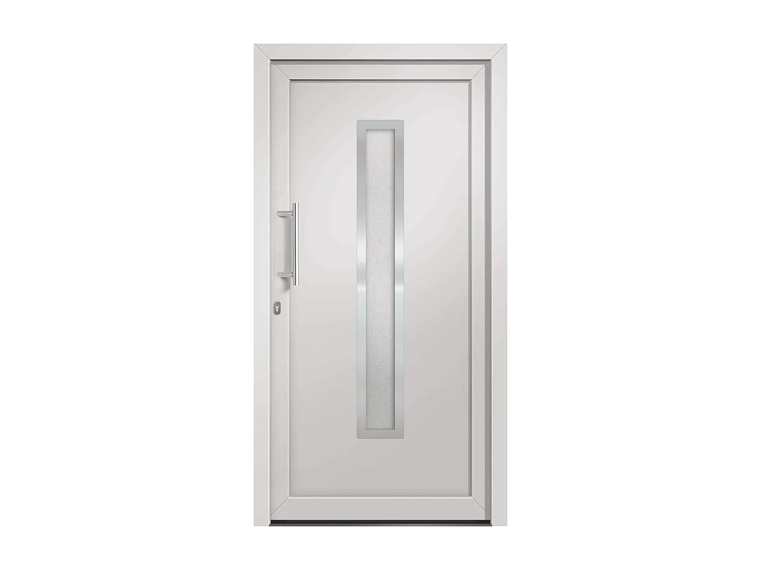 Porte d'entrée Blanc 88x200 cm