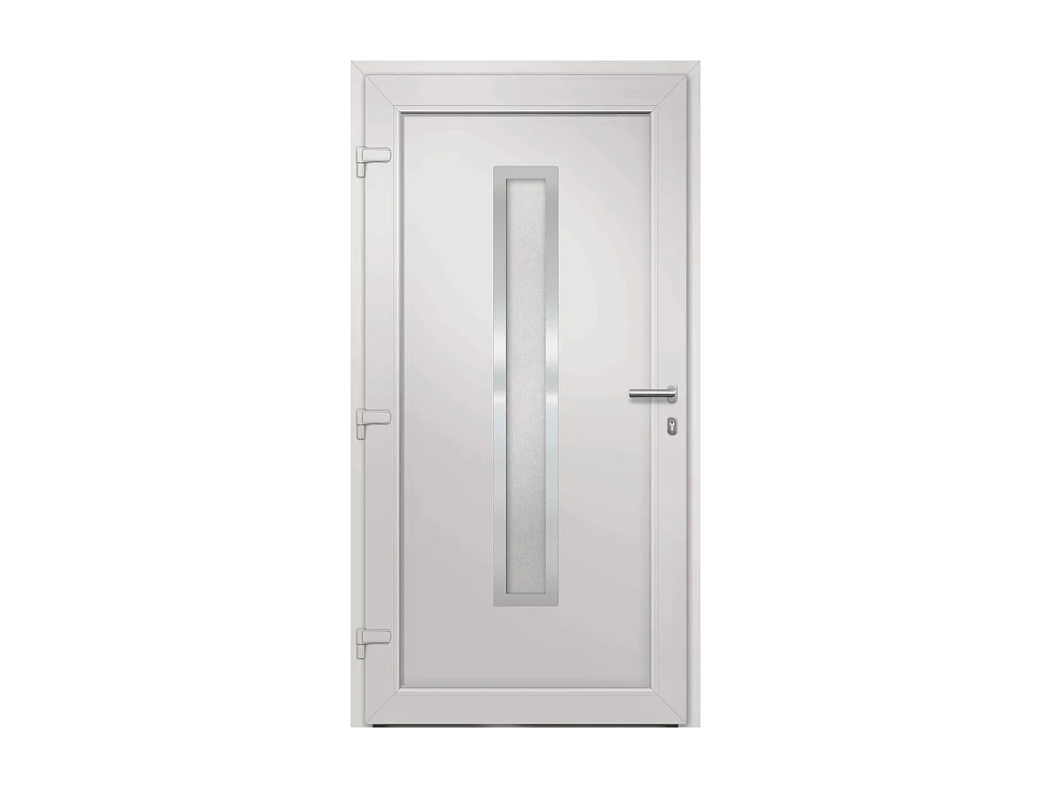 Porte d'entrée Blanc 88x200 cm