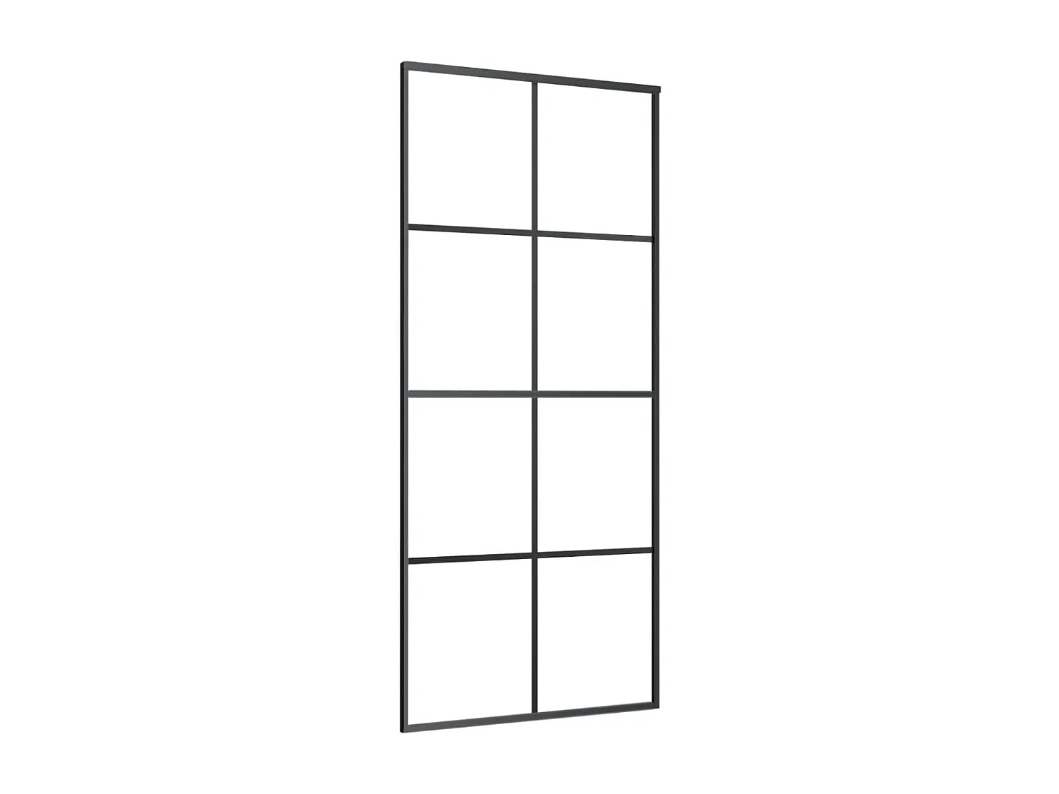 Porta scorrevole con kit ferramenta 90x205 cm vetro ESG