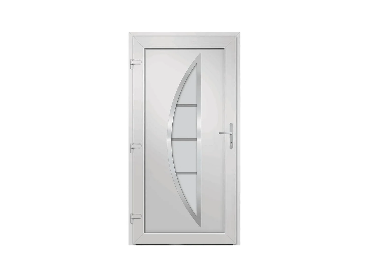 Porte d'entrée anthracite 108x208 cm PVC