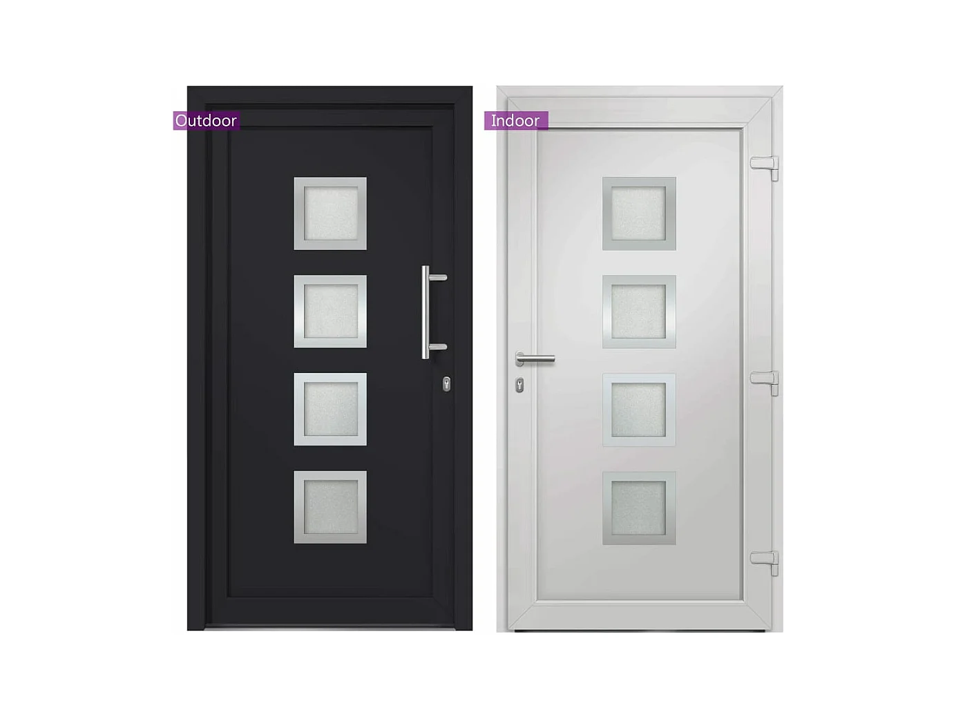 Porta d'ingresso Antracite 98x200 cm