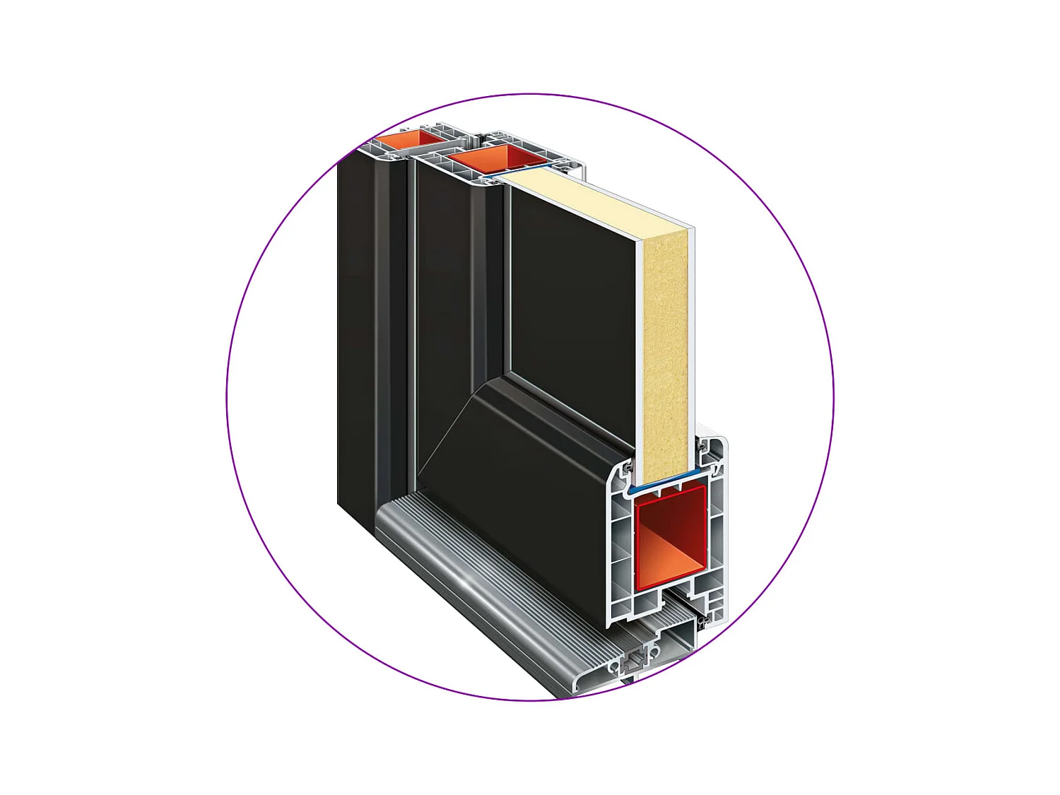 Porta d'ingresso Antracite 98x200 cm